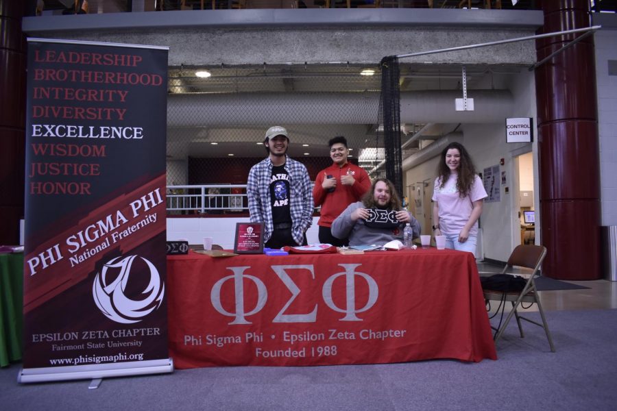 Members of Phi Sigma Phi, a Fraternity at Fairmont State.