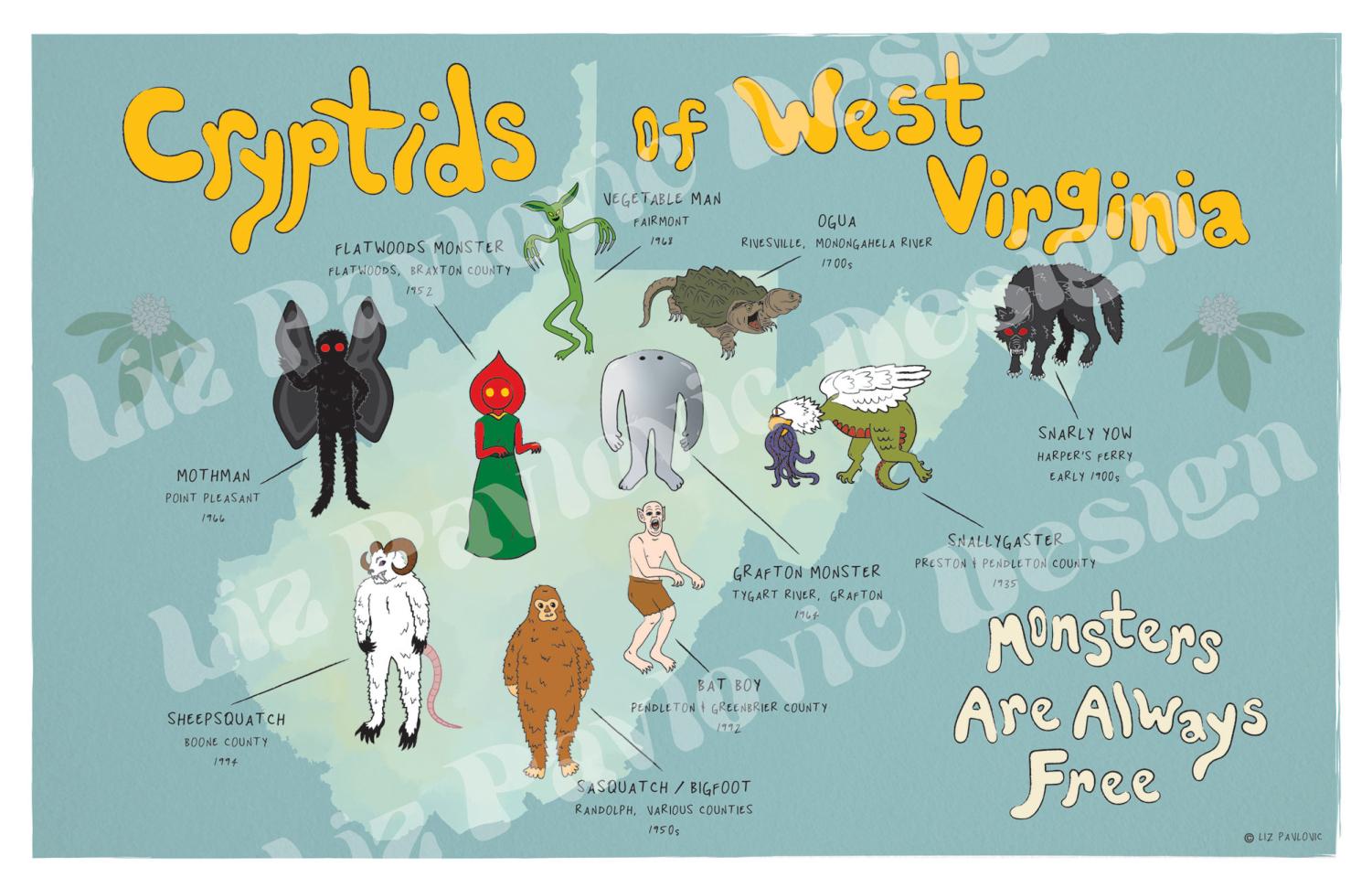 U.S. Cryptid Map 