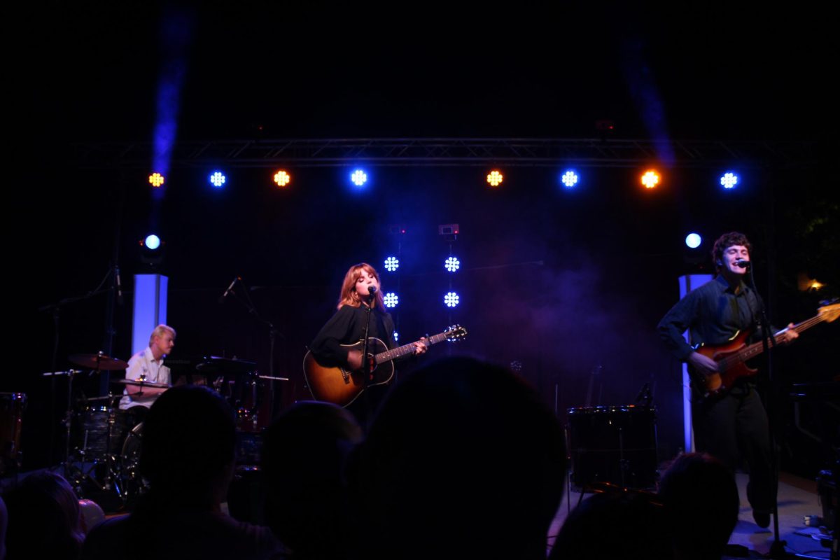 Echosmith onstage during a September 19 concert on the Falcon Center Quad on the campus of Fairmont State University.